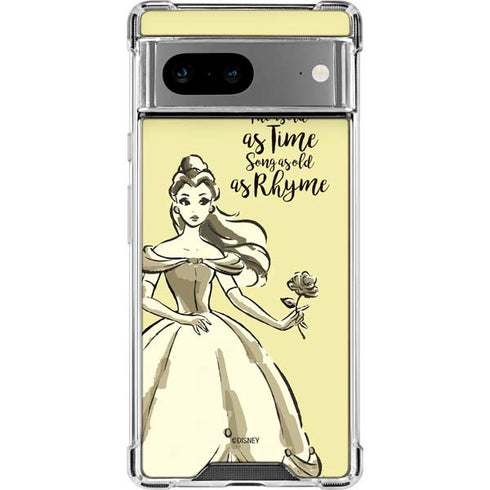 Disney Princess Belle Tale As Old As Time Art Google Pixel 7a Clear Case